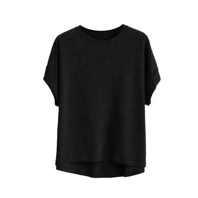 Women's Linen Round Neck Transparent Tops