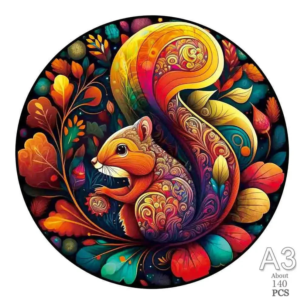 Fox montessori educational toys for children wooden puzzles brain trainer games animal puzzle board set toy