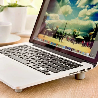 Soft PVC Laptop Cooling Foot Pads Heat Dissipation Raised Stand for MacBook pro Computer Accessories