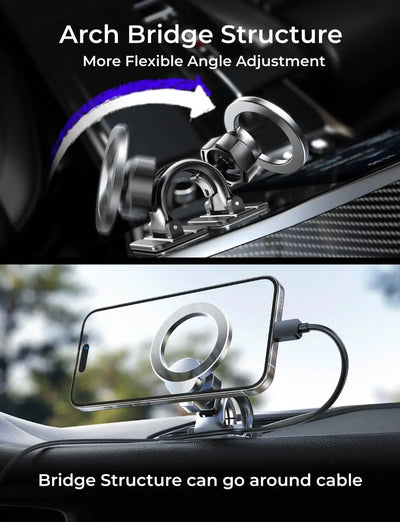 LISEN for MagSafe Car Mount for IPhone 16 15 360°Rotation Magnetic Phone Holder for Car Hands Free Cell Phone Magnetic Car Mount