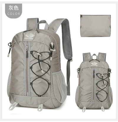 Outdoor Backpack Oxford Buden Mountain Riding Backpack Ultra Light Multifunctional Casual Foldable Backpack Large Capacity