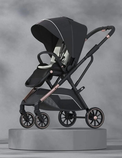 Portable High-view Baby Stroller Two-way Portable Baby Stroller Foldable Children's Four-wheel Baby Stroller 0-3 Years Old