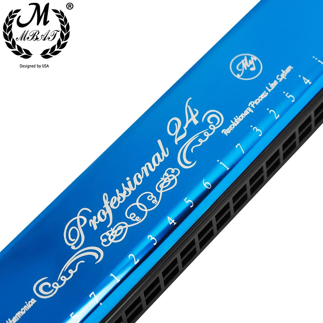 24 Holes Harmonica Key of C Professional Tremolo Mouth Organ With Case For Adults Professionals and Students Harmonica