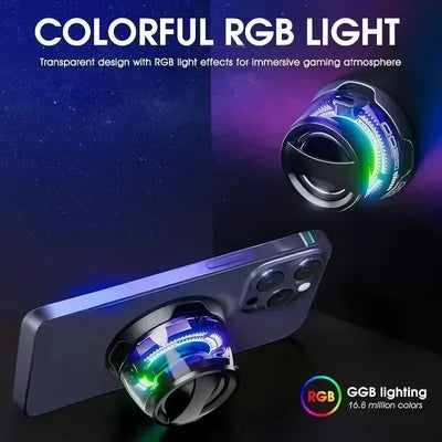 Bluetooth speaker with multiple RGB color lights and magnetic phone holder, suitable for showerrooms, bicycles, cars, and outdoo
