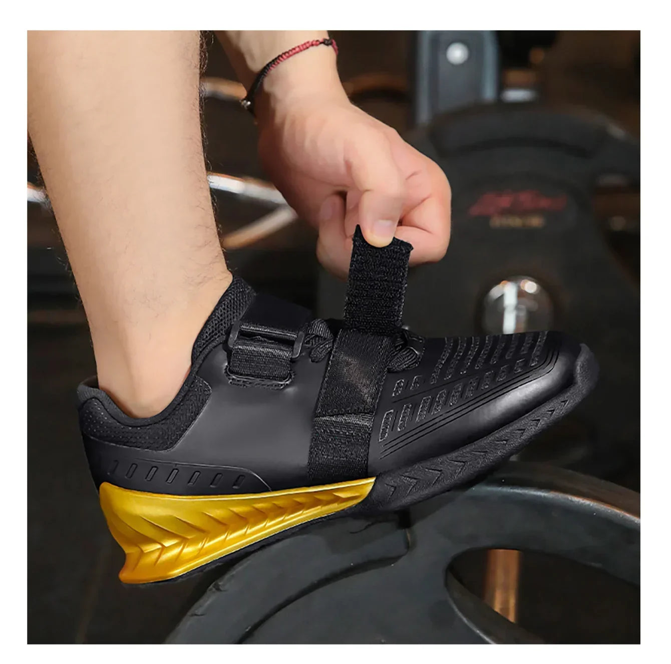 Athlete Athletic Shoes Indoor Comprehensive Training Shoes Weightlifting Shoes Stretch Hard Pull Deep Squat Shoes Breathable Men