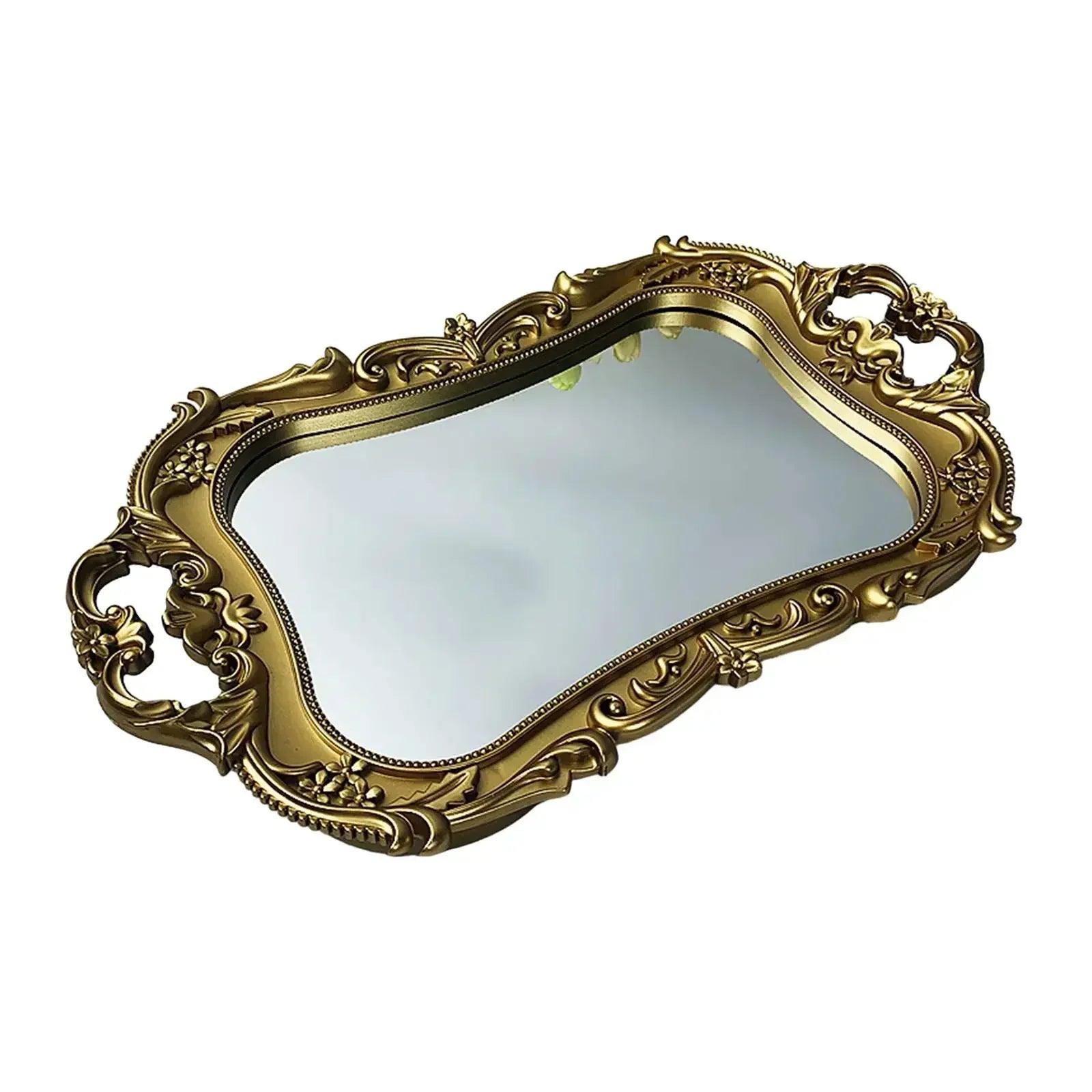 Art mirror decor tray jewelry serving for boho luxury miroir bedroom counter home decorative accessories