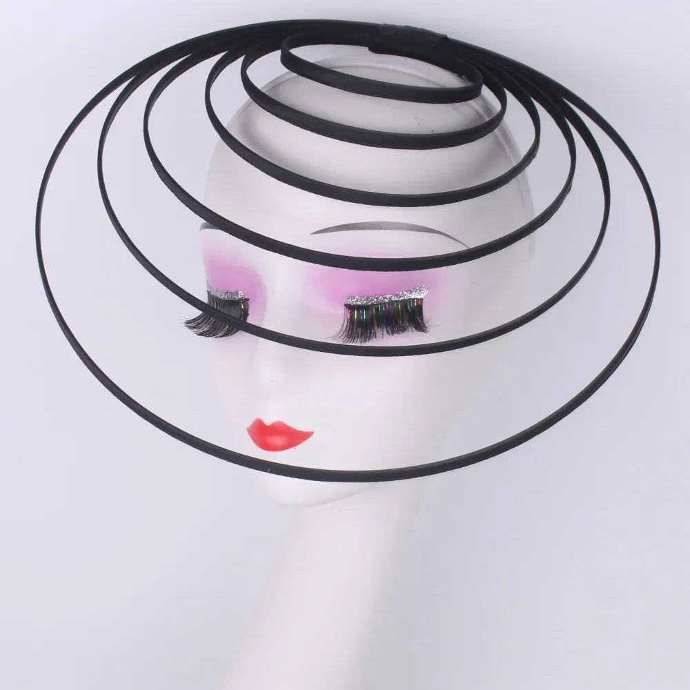 Royal Ascot Luxury Fascinator Hat Women Wedding Headpiece Mesh Hat Formal Event Pillbox Fascinator Hats Ladies Mariage Millinery