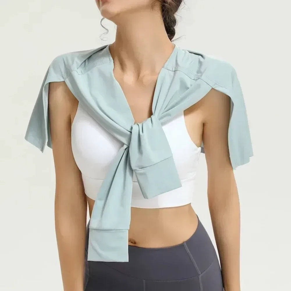 Gym Skirt Wrap Covering Buttocks Workout Fitness Wear Dance Ballet Skirts for Women Sport Yoga Dress Short Thigh Cover Skirt