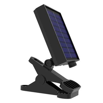 Solar Powered Patio Umbrella Light USB Charging Clip-On Umbrella Lamp IP65 Waterproof Power Display for Beach Camping Tent Party