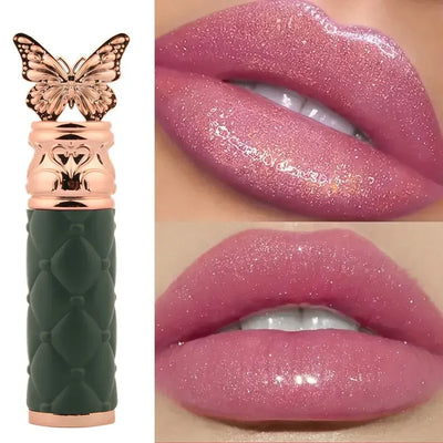 Hua Fei Butterfly Dance Pearlescent Color Changing Lipstick Moisturizing Moisturizing Not easy to take off makeup Lip gloss