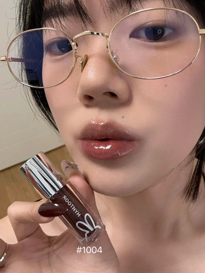 HYNTOOR Lip Gloss Shiny Shimmer Mirror Hydrating Moisturizing Water Shine Lipstick Nourishing Care Dewy Lip Makeup