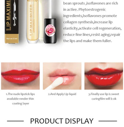 Long Lasting Lip Plumper Oil Serum Instant Volumising Essence Oil Moisturize Repair Lip Fine Lines Increases Elasticity Sexy Lip