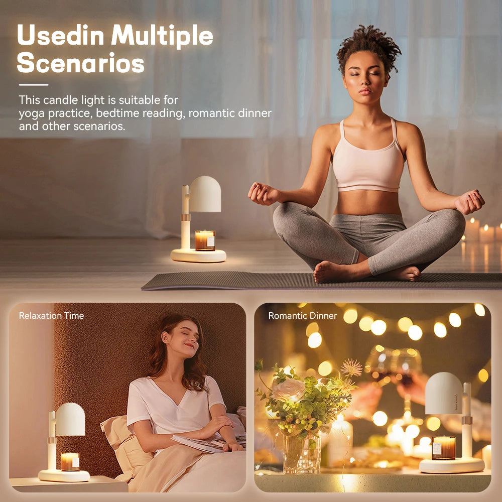 Candle Warmer Dimmable Light Control Warmer melting Candle Lamp Wax For Bedroom Halogen Bulb For Scented Aroma Candle EU/US Plug