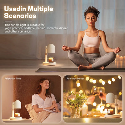 Candle Warmer Dimmable Light Control Warmer melting Candle Lamp Wax For Bedroom Halogen Bulb For Scented Aroma Candle EU/US Plug