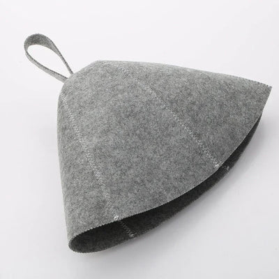 Anti Heat Sauna Hat Thicken Wool Felt Shower Cap Hair Turban Quickly Towel Drying Towel Hats Sauna Bathroom Accessories