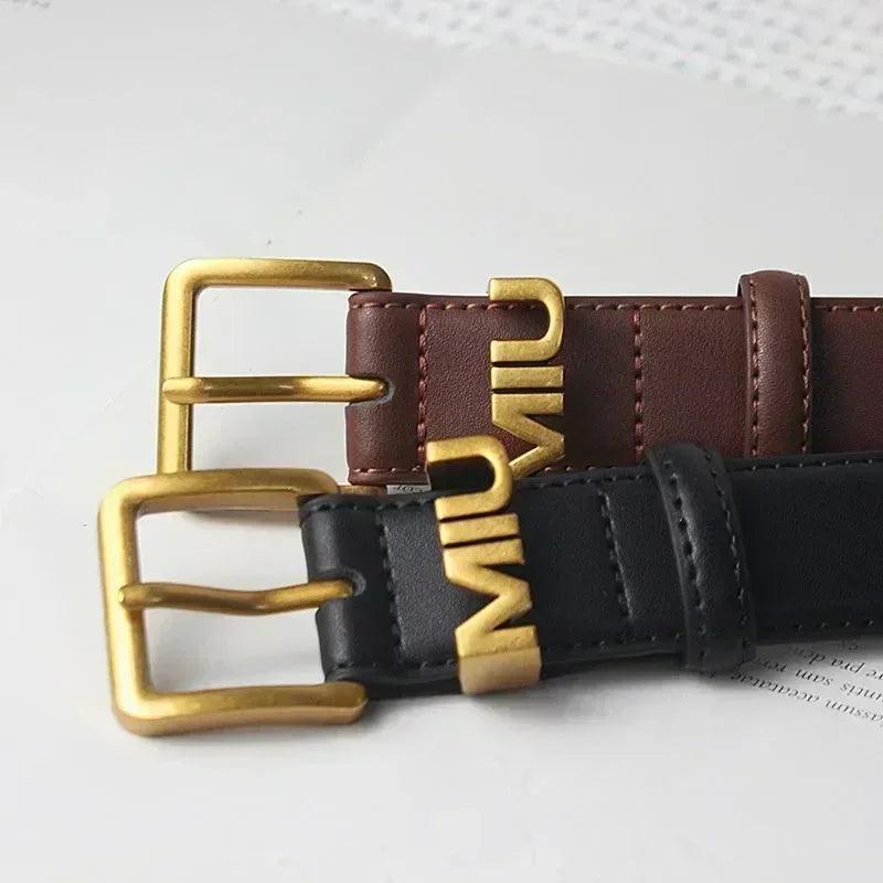Genuine leather thin metal buckle belt for women |fashion waistband | jeans |casual dress | ladies | free size