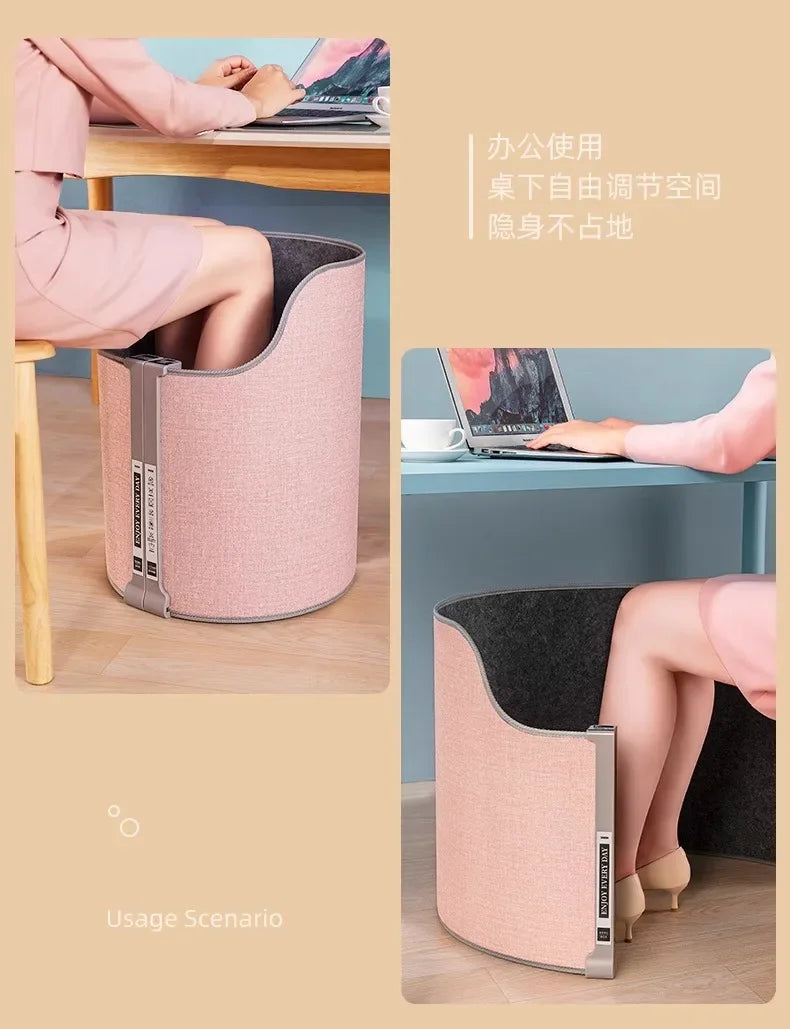 220V Electric Foot Warmer Under Desk Heating Pad for Office Winter Warmth Leg Heating Blanket BDD