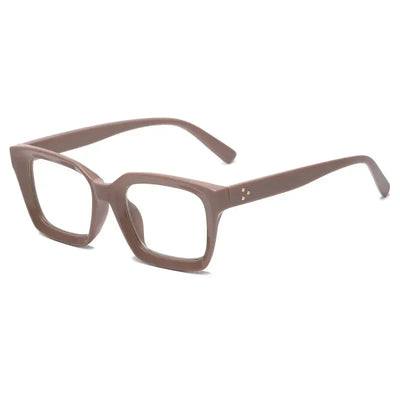 Blue Light Blocking Reading Glasses Frame Square Flat Mirror Round Face Anti-blue Glasses Men and Women Fashion