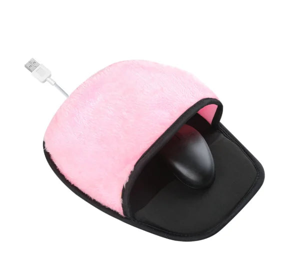 USB Heated Mouse Pad Winter Hand Warmer Office Desk Mouse Mat Wear Resistant Smooth Surface Keyboard Cushion Winter Hand Warmer