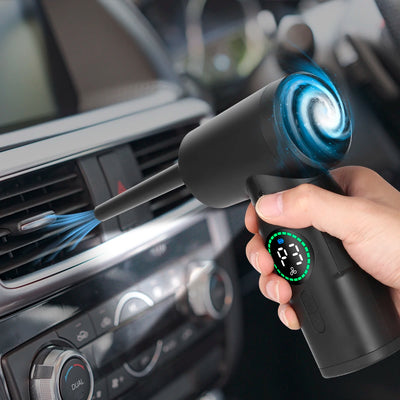 100W Cordless Air Duster Compressed Air Blower Electric Wireless Air Gun Computer Keyboard Camera Cleaning Dust Blowing Gun