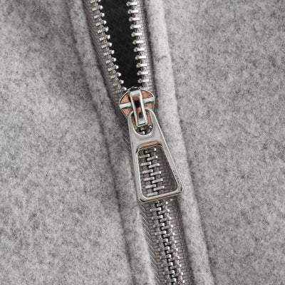 Women's Soft Bomber Jacket High Collar Long Sleeve Zipper Front Pocket