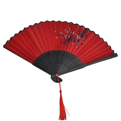 Folding Hand Fan Weddings Traditional Chinese Japanese Korean Art Craft Gift Bamboo Room Dance Props Wood Fans Home Decorations