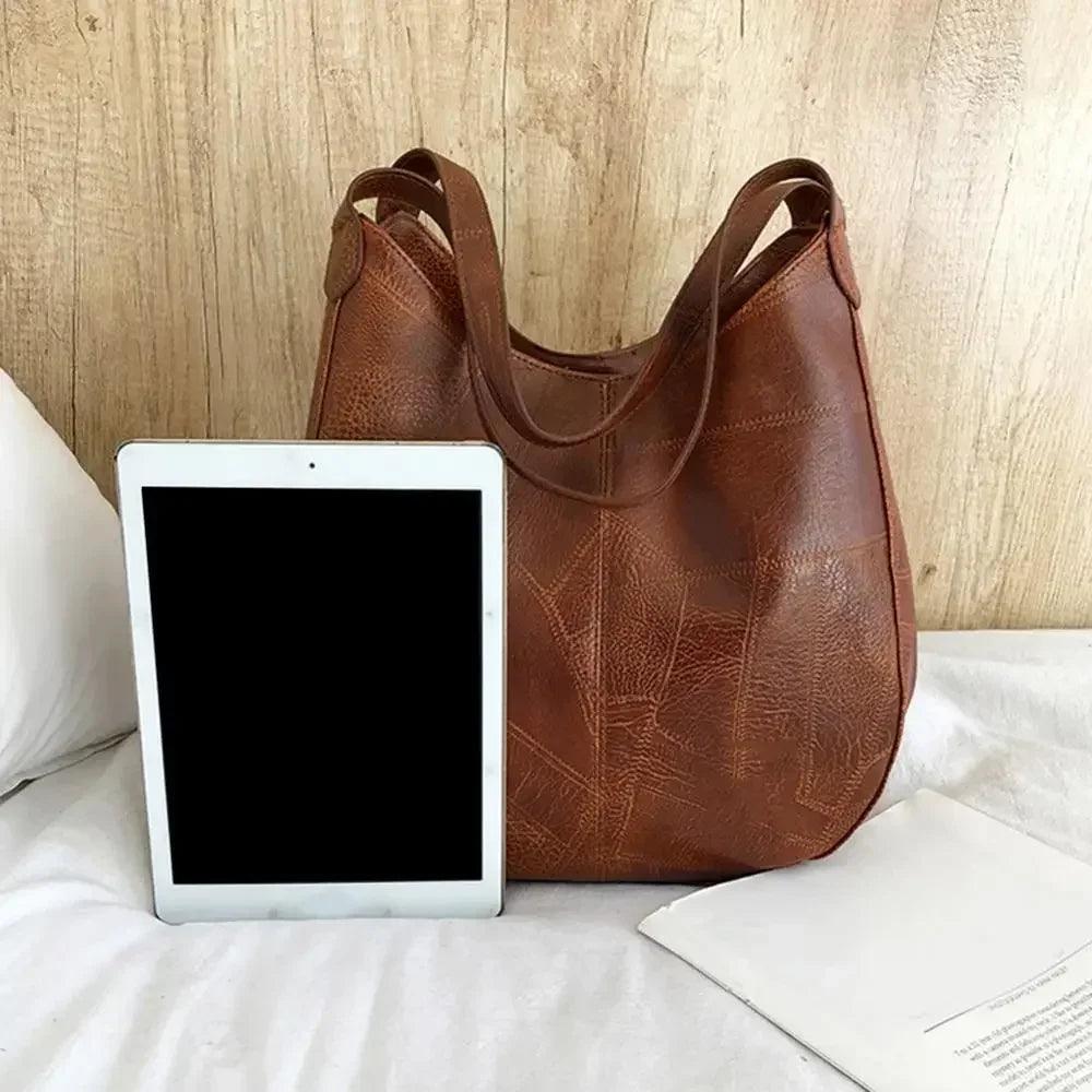 Women’s handbags vintage luxury leather shoulder bag designers large modern fashion brand female