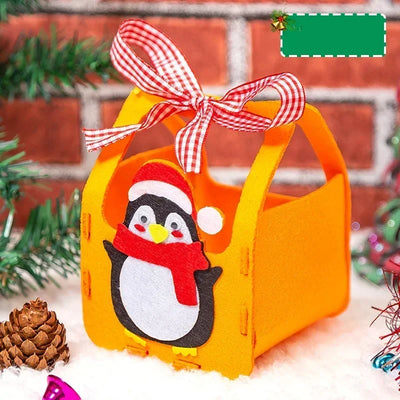 DIY Christmas Gifts Box Candy Bag Kids Handmade Craft Toy Handbag Xmas Decoration Materials Kits Educational Toys for Children