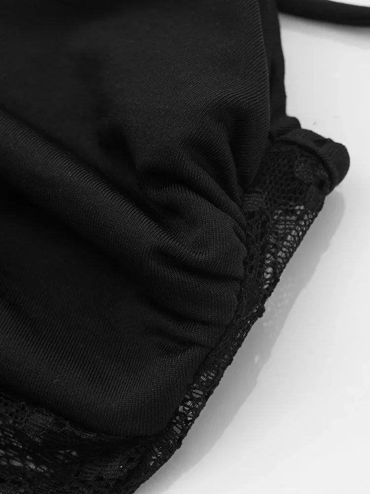 Lace-up Long Dresses For Women Evening Party Clothing Asymmetrical Lace Bodycon Vestidos De Mujer Sleeveless Robe Femme Été