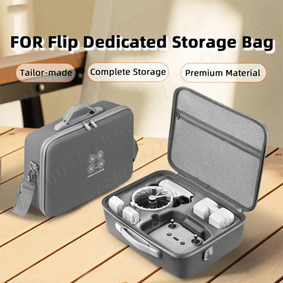 Travel Storage Bag for DJI Flip Drone Portable Carrying Case Shockproof Protective Case Drop-resistant Handbag Protector Case