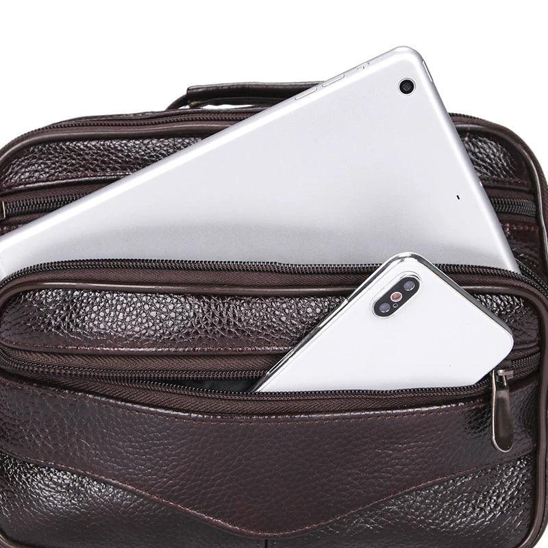 Men's Messenger Bags Hot PU Handbag Multi-functional Travel Casual Small Bags Outdoor Hiking Cycling Sport Cigarette Satchel