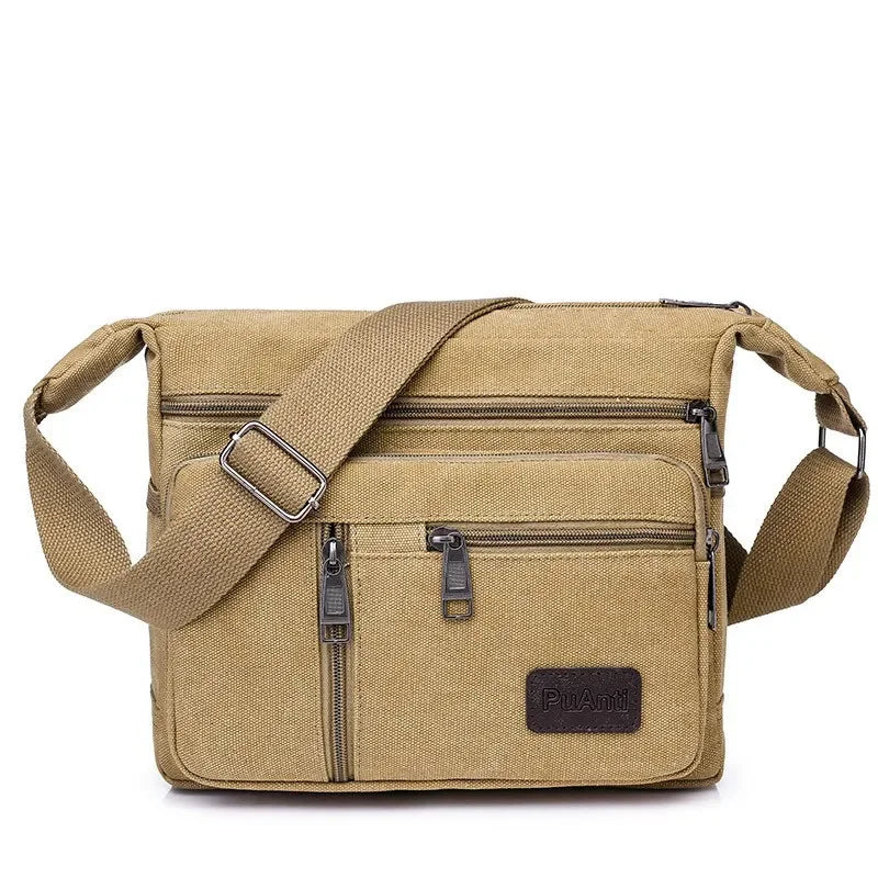 Men Canvas Shoulder Bags Casual Tote Travel Men's Crossbody Bag Luxury Messenger Bags Fashion High Quality Handbag