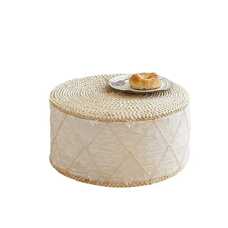 Cushion Not Collapse Home Floor Round Stool Thickened Lumbar Support Seat Cushion Straw Cushion New Arrival Bestseller Gift