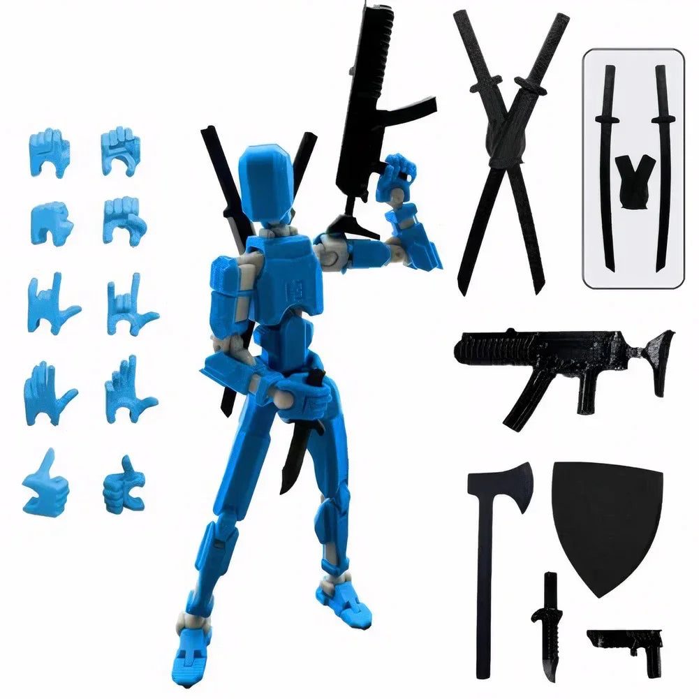 Multi-Jointed Movable Shapeshift Robot 3D Printed Mannequin Dummy 13 Action Figures Toys Kids Adults Parent-children Games