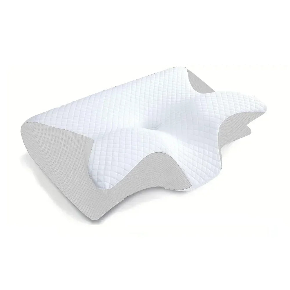 Butterfly Cervical Pillow Memory Foam - Slow Rebound Orthopedic Neck Support Contour Pillow for Pain Relief Sleeping Relax