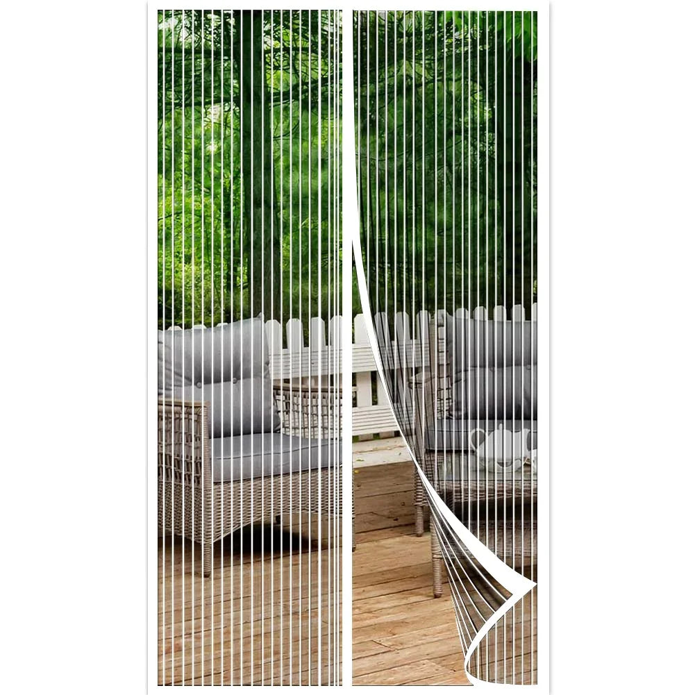 Magnetic Screen Door Curtain Anti Mosquito Keeps Bug Out Automatic Self-Closing Household Ventilation Door Mesh Curtain 38x82in