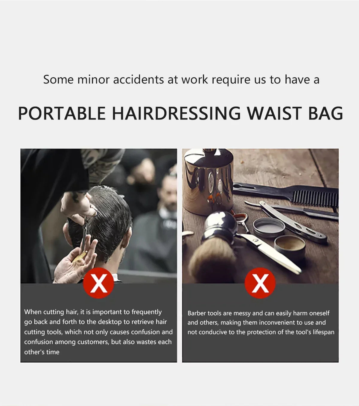 Hair Salon Barber Bag Professional Hairdresser Scissor Holster Belt Bags Barbershop Hairdressing Tools Accessories Supplies