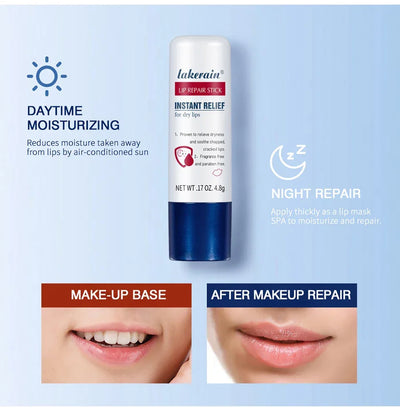 Lakerain Lip Repair Stick 2 Packs Quick Relief Of Dry Moisturizing And Smoothing lip Lines Lip Balm Soothes Chapping Lipstick
