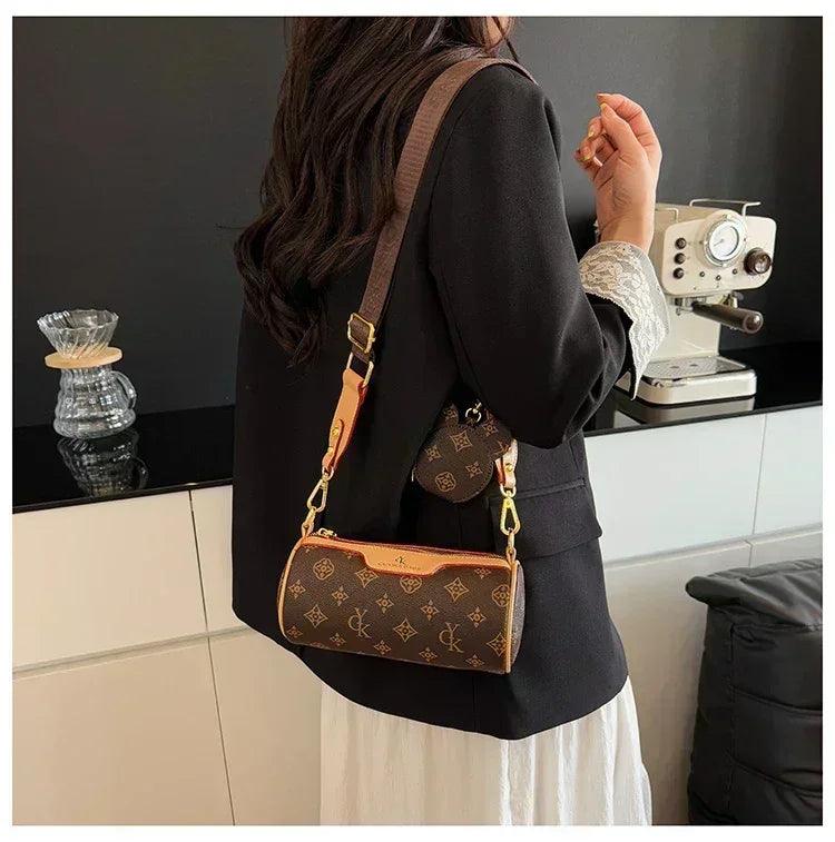 Famous designer popular classic elegant handbags leather ladies crossbody shoulder bag versatile and chic for evening