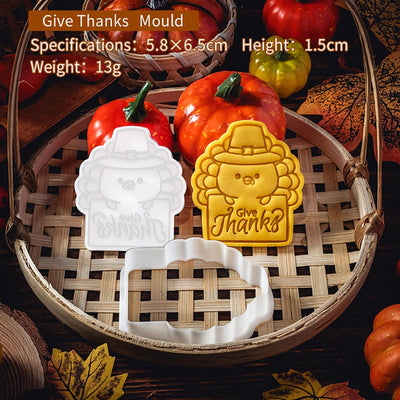 Thanksgiving Theme Cookie Molds Fondant Cutter Pastry Decoration Mold Kitchen DIY Baking Supplies