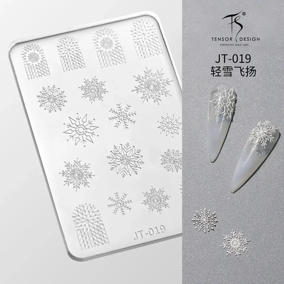 Geometric Bowknot Grid Lace Flora Edge Nail Art Silicone Carving Mold Mould Star Daisy Flower Charms Bow Tie Snowflake Template