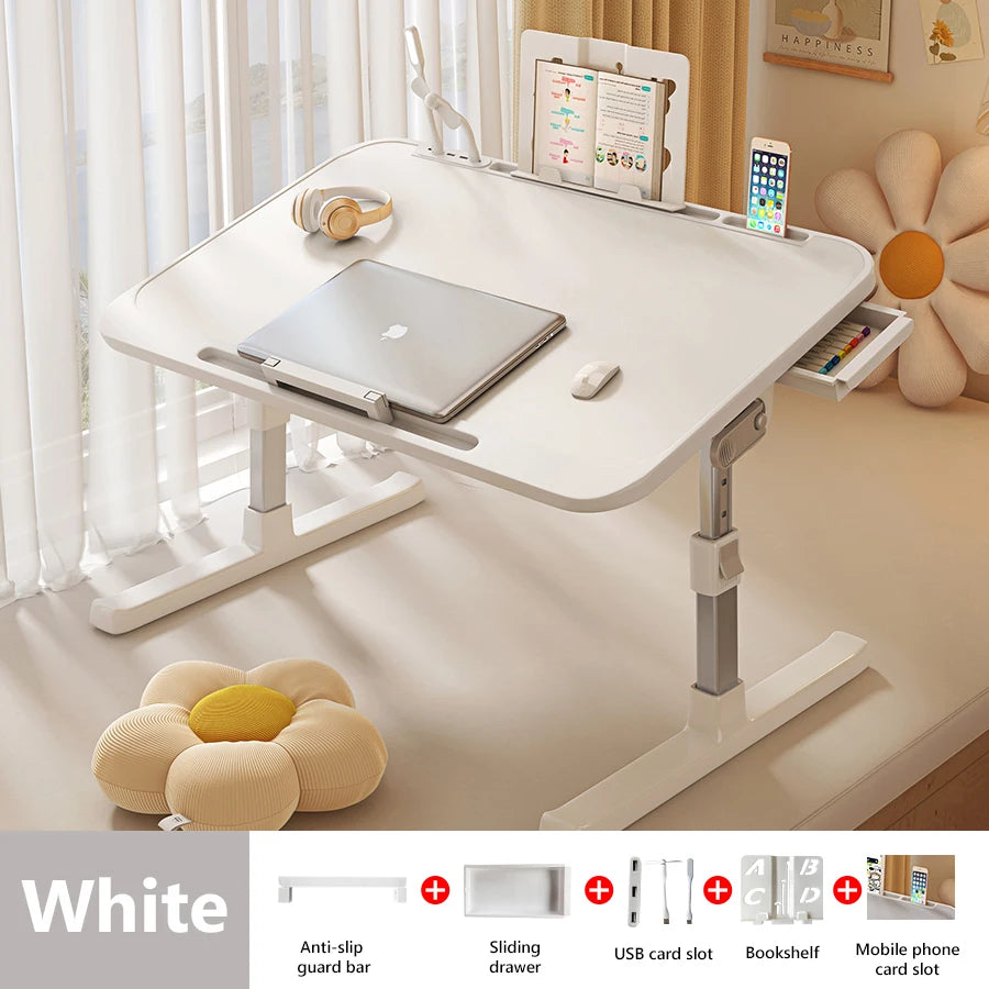 Computer Bed Table Computer Desk Children's Study Desk Bedroom Living Room Desk Adjustable Biurko Narozne Gamingowe Furniture