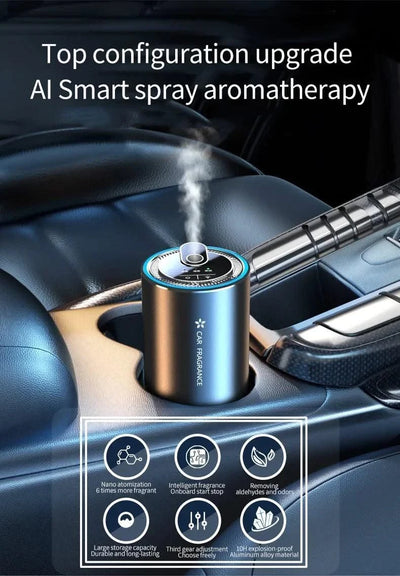 Car Perfume Air Freshener Essential Oil Fragrance Diffuser Smell Distributor USB Rechargeable Aromatherapy Scent Air Refresher