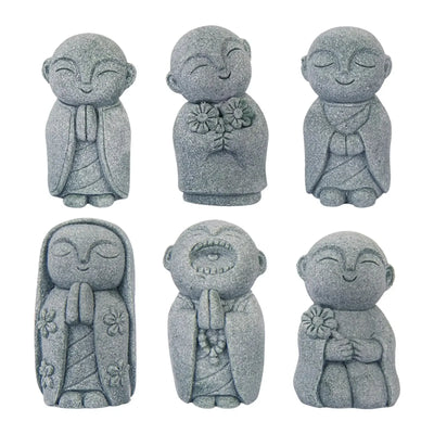 Buddha Aquarium Decor Accessories Dolls Mini Creative Small Statue Buddha Statue for Car Home Decor Teahouse Tabletop Indoor