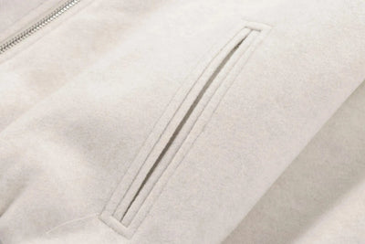 Zipper Bomber Jackets for Women Soft Cropped Long Sleeve Sports