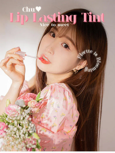 FLORTTE Beauty Lip Lasting Tint First Kiss Series Water Glossy Nice To Meet Chu Blooming Liquid Lipstick Makeup Women Cosmetics