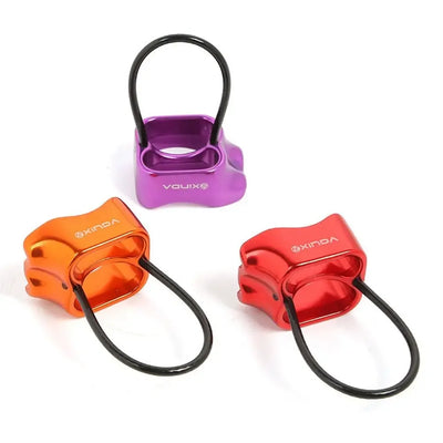 Downhill Be-lay Rappel Device Safety Ring Double Slot Rock Climbing Rappel Professional ATC Climbing Descender Mountaineering
