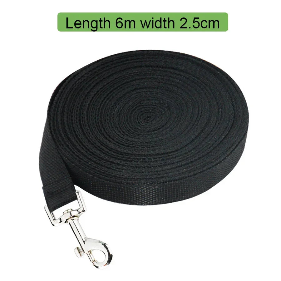 Nylon dog leash, pet dog long leash, tracking dog chain, cat leash, dog leash extended by 6 meters and 10 meters