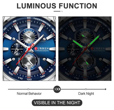 New Watches for Men Top Luxury Brand CURREN Quartz Men’s Watch Sport Waterproof Wrist Watches Chronograph Date Relogio Masculino