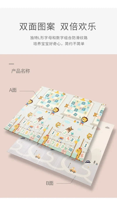 Baby Play Mats Activities Mats For Baby Game Mats Waterproof Children's Rug Mother Kids Crawling Play Floor Folding Soft Carpets